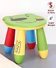Babyhug Small Size Stool Bear Design - Green| Easy to Assemble| Step Stool| Bathroom Stool| Indoor & Outdoor Use