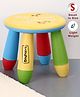 Babyhug  Small Size Stool Cherry Print - Yellow & Multicolor| Easy to Assemble| Step Stool| Bathroom Stool| Indoor & Outdoor Use