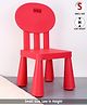 Babyhug Chair with Comfortable Back Rest - Red| Strong & Durable Chair| Indoor & Outdoor Use| Home & Classroom| Easy to Assemble
