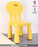 Babyhug Chair with Comfortable Back Rest - Yellow| Strong & Durable Chair| Indoor & Outdoor Use| Home & Classroom| Easy to Assemble