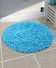 Saralhome Cotton Shaggy Round Mat  Turq. 60cm x 60cm
