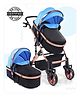 Babyhug Majestic Stroller Cum Carry Cot With Canopy - Blue