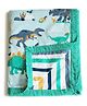 Silverlinen Snooze & Roar Dinosaur Cotton Reversible Single Dohar - Multicolor