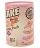 Can Shaped Money Bank Cake Print - Pink