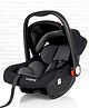 Babyhug Amber Car Seat Cum Carry Cot With Rocking Base with 1 Year Warranty - Black Grey