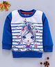 Eteenz Full Sleeves Sweatshirt Lovely Print - Blue