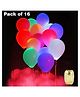 Party Propz LED Balloons With Ribbon Pack of 16 - Multicolour