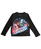 Marvel By Crossroads Captain America Print Full Sleeves Tee - Black