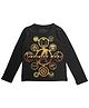 Marvel By Crossroads Logo Print Full Sleeves Tee - Black