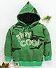 Olio Kids Full Sleeves Camouflage Hooded Sweatshirt Stay Cool Print - Green