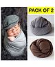 Babymoon Jersey Stretchble Swaddle Wrap New Born Baby Photography Shoot Props Costume - Pack of 2