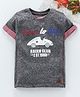 Cucumber Half Sleeves Tee Rider Spirit Print - Melange
