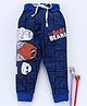 Eteenz Full Length Lounge Pant Bear Print - Navy Blue