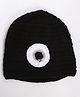 MayRa Knits Round Design Knitted Cap - Black