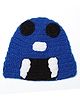 MayRa Knits Cartoon Design Knitted Cap - Dark Blue