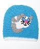 MayRa Knits Kitten Patch Cap - Blue