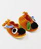 MayRa Knits Flower Detailed Booties - Orange