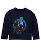 Marvel By Crossroads Avengers All Characters Print Full Sleeves Tee - Navy Blue