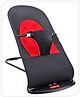 Babyhug Light Weight Baby Bouncer with Safety Harness - Red Black