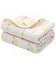 Syga Pure Soft Cotton Blanket Crown Print - Yellow(Color and design slightly may vary)