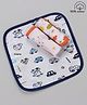 Babyhug 100% Cotton Muslin Wash Cloth Pack Of 3 - Mulitcolor