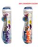 PASSION PETALS Bear Design Toothbrush Pack of 2 (Colour May Vary)