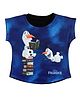 Disney By Crossroads Frozen 2 Olaf Print Short Sleeves Top - Royal Blue