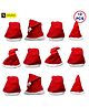 Zest 4 Toyz Christmas Santa Claus Caps Free Size - Pack of 12
