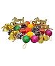 Zest 4 Toyz 78 pcs Christmas Tree Assorted Decoration Set (Balls, Bells, Gifts, Drums, Candy Sticks & Santa Claus)