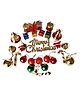 Zest 4 Toyz 90 pcs Christmas Tree Assorted Decoration Set (Balls, Bells, Gifts, Drums, Candy Sticks & Santa Claus)