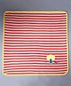 Pranava Super Soft Pure Organic Cotton Blanket With Mushroom Applique - Orange and Beige