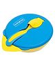 Babyhug Suction Bowl with Spoon - Yellow Blue