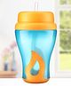 Babyhug Slide Straw Sipper - Orange Blue