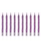 Party Anthem Spiral Candles Purple - 10 Pieces