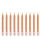 Party Anthem Spiral Candles Orange - 10 Pieces