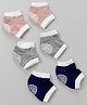 Zoe Anti-Slip Baby Knee Pads Pack Of 3 - Blue Grey & Peach