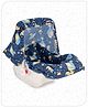 Babyhug Spring 5 in 1 Carry Cot Cum Rocker With Mosquito Net - Navy Blue