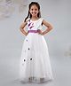 Mark & Mia Sleeveless Gown Floral Embroidery - White
