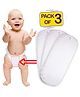 Bembika 3-Layer Cotton Nappy Inserts Pack of 3 - White