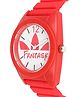 Fantasy World Round Dial Analogue Watch - White & Red