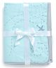 The White Cradle Organic Cotton Dohar Reversible Blanket - Blue