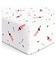 The White Cradle Pure Organic Cotton Printed Crib Sheet - White Pink 