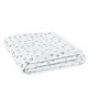 The White Cradle Pure Organic Cotton Printed Crib Sheet - White Pink 