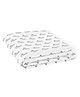 The White Cradle Pure Organic Cotton Printed Crib Sheet - White Blue 