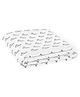 The White Cradle Pure Organic Cotton Printed Crib Sheet - White Pink 