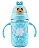 Twin Handle Straw Sipper Blue - 400 ml