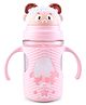 Twin Handle Straw Sipper Pink - 400 ml