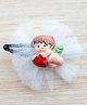 Pretty Ponytails Angel Tulle Hair Clip - White & Peach