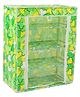 4 Layered Printed Storage Rack- Green