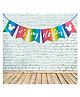 Funcart  Mickey Mouse It's My 1/2 Birthday Banner - Multicolor